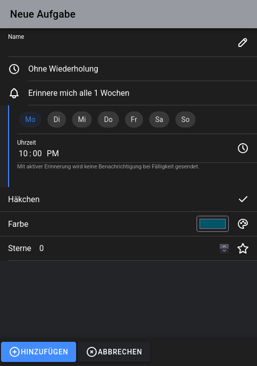erinnerung-woechentlich